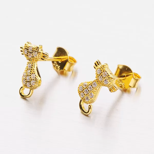 Pecky ve tvaru kočky E2000818-1905-GD-SLX