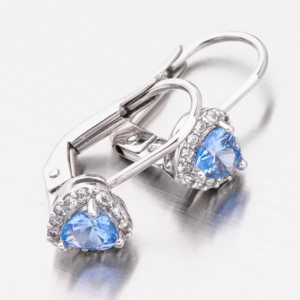 Zlaté náušnice se zirkony na klapku 52GZ-8015BMB-KL