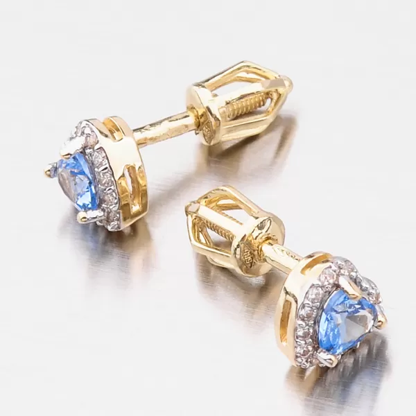 Zlaté náušnice pecky 52GZ-8015ZMB-SR