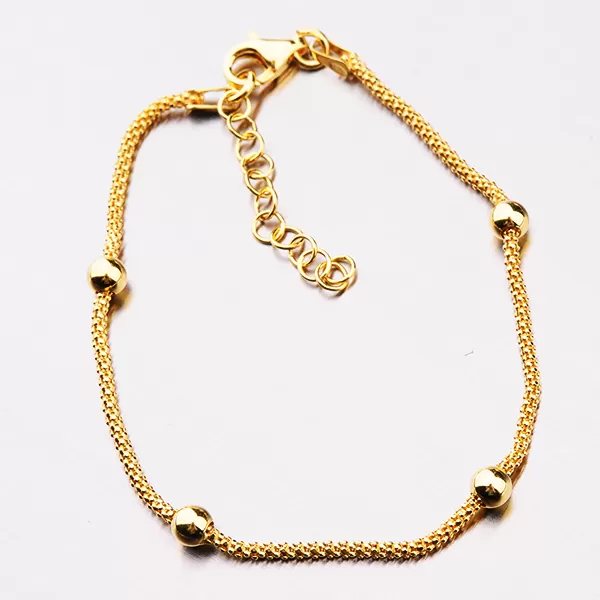 Zlacený náramek s kuličkami B1800984-1264-SLX