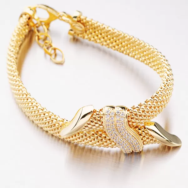 Zlacený náramek - stříbro 925 B1903763-2196-SLX