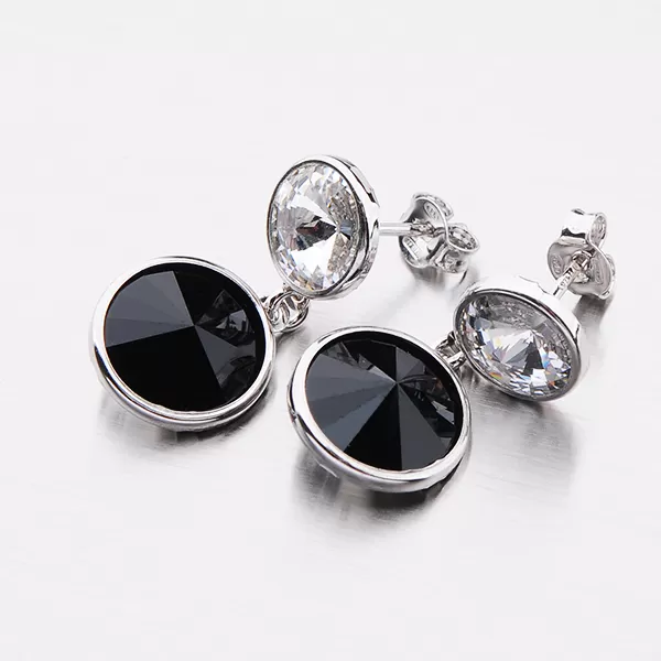 Visací náušnice s krystaly E1403460-2120-SLX