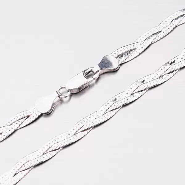 Dámský plochý pletený náramek CHRS-02-3B-040