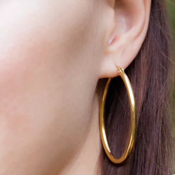 Zlacené náušnice MNCER12-966-B