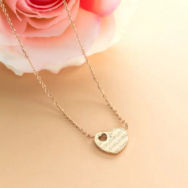 Ocelový náhrdelník se srdíčkem MNCP15-521-C