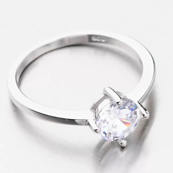 Stříbrný prsten se zirkonem GST-11238