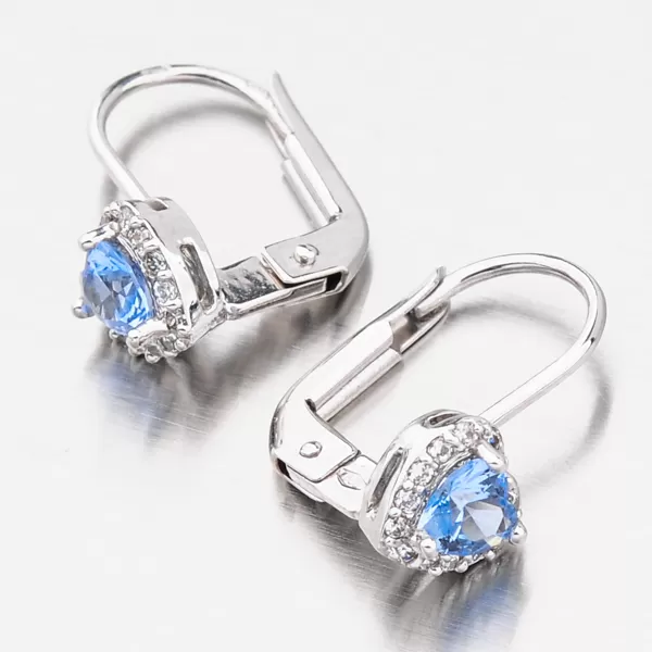 Zlaté náušnice se zirkony na klapku 52GZ-8015BMB-KL