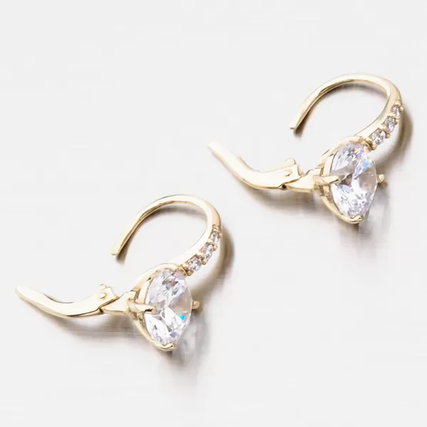 Náušnice v žlutém zlatě 663P-120220