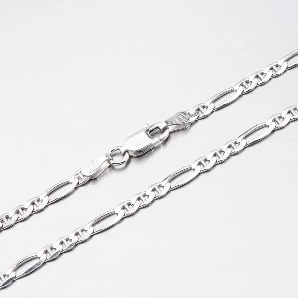 Stříbrný náramek Figaro 3+1 CHRS-05-GA3+1-080