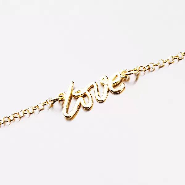 Náramek s nápisem love B1403075-0019-SLX