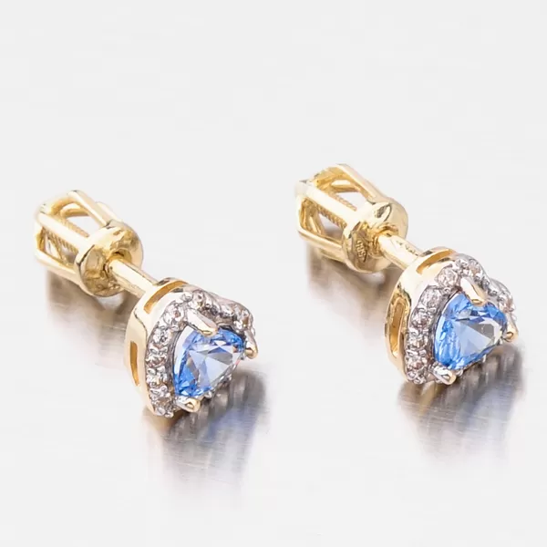 Zlaté náušnice pecky 52GZ-8015ZMB-SR