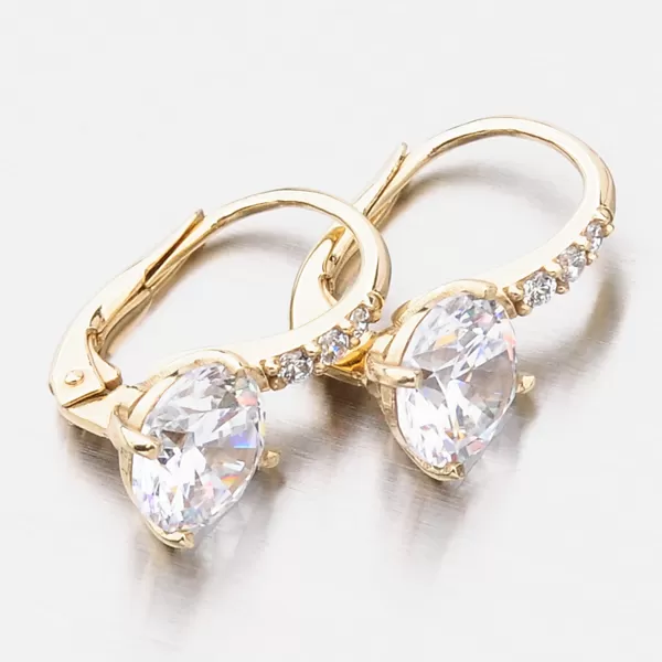 Náušnice v žlutém zlatě 663P-120220