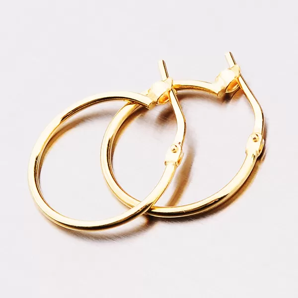 Zlacené hladké kroužky pro ženy E1903345-1234-SLX