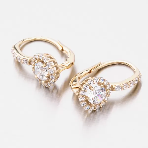 Bohatě zdobené náušnice zirkony 663P-120283