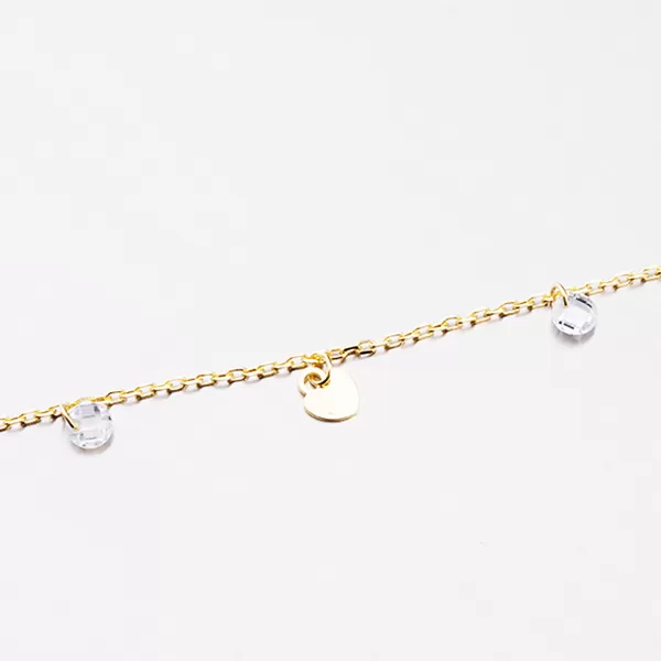 Náramek s přívěsky a zirkony B2100130-1132-SLX