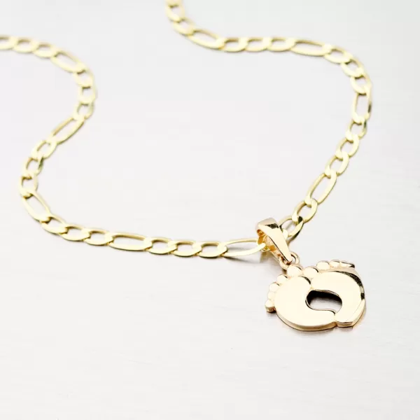 Zlatý přívěsek - chodidla 13-384