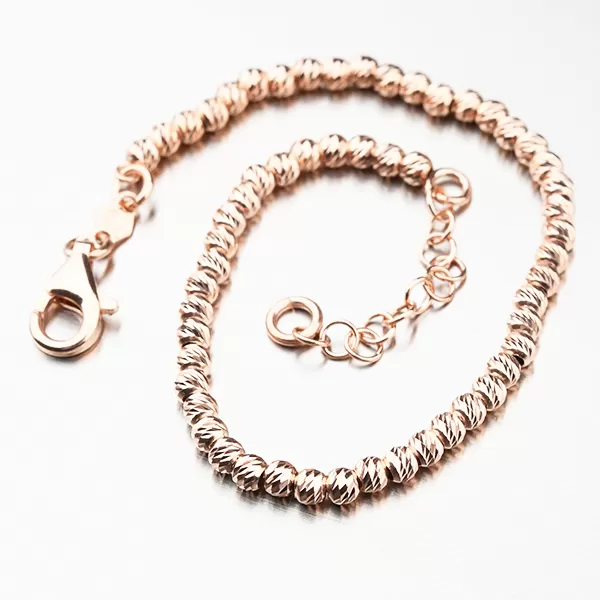 Náramek - stříbro 925 v barvě růžového zlata B1403186-0048-SLX