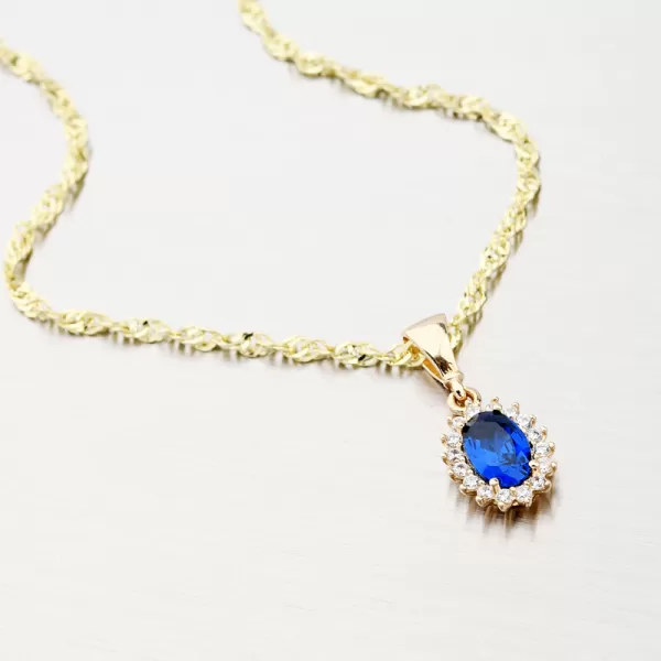 Přívěsek se safírem 13-379