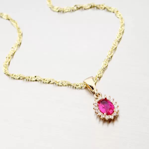 Přívěsek s rubínem 13-374