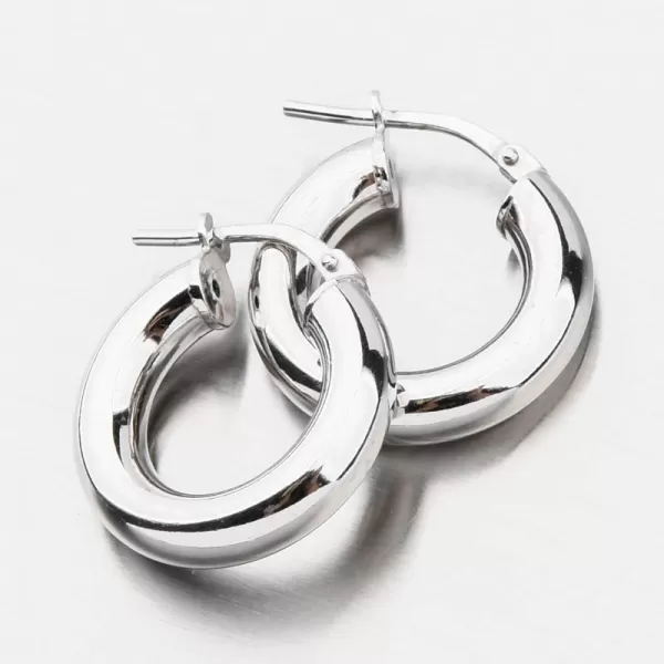 Masivní dámské kruhy ze stříbra E1400029-1234-SLX