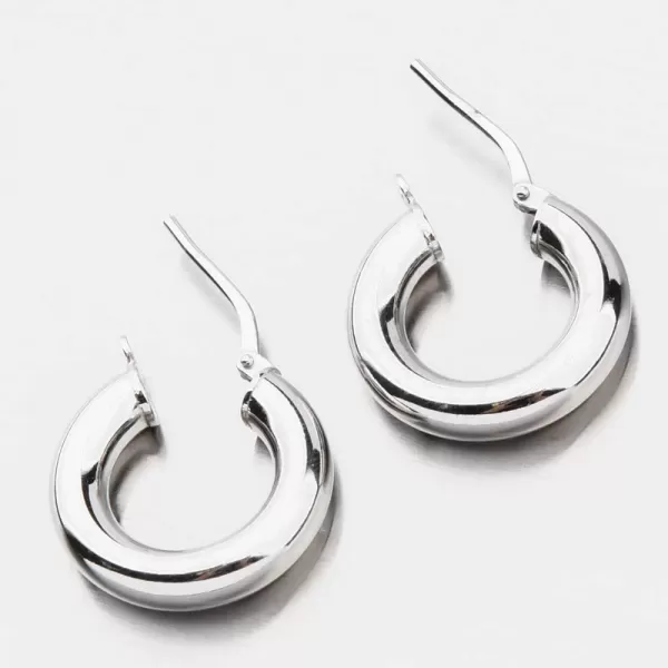 Masivní dámské kruhy ze stříbra E1400029-1234-SLX