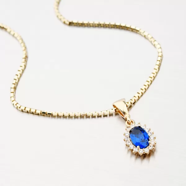 Přívěsek se safírem 13-379