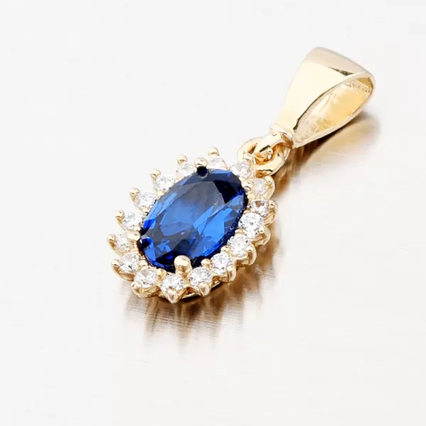 Přívěsek se safírem 13-379
