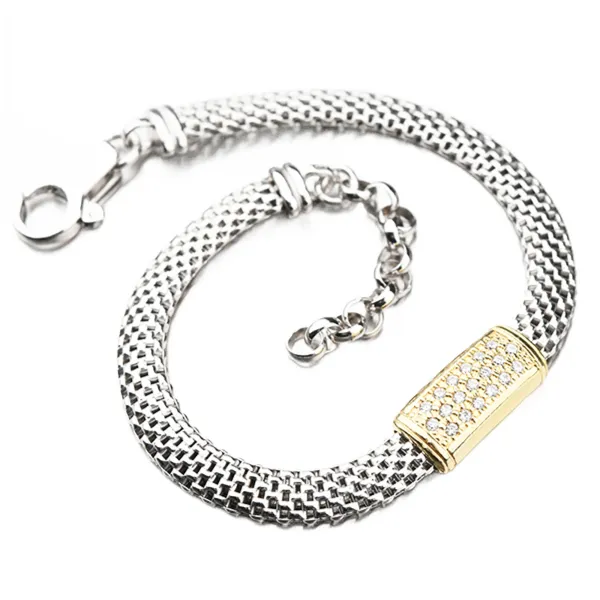 Dámský náramek stříbro 925 zirkon stříbra pro ženy B1400748-1304-SLX