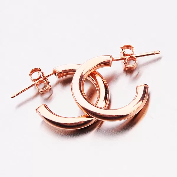 Masivní zlacené kruhy E1400030-1234-SLX