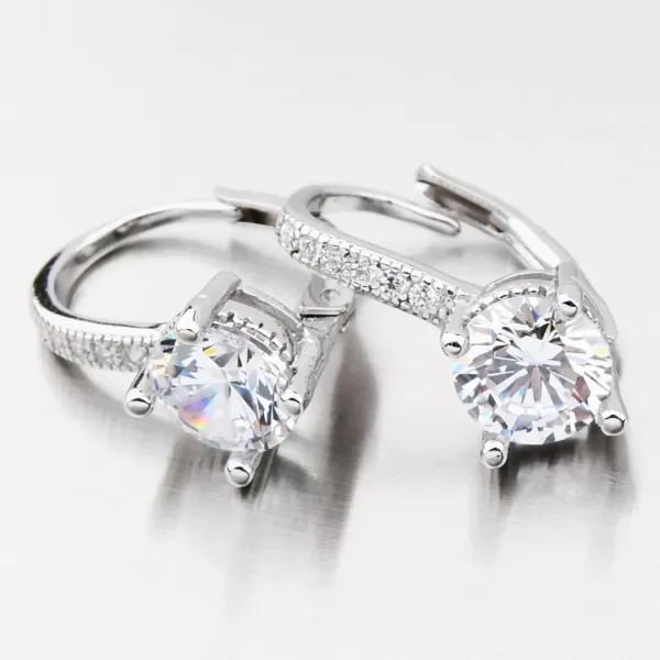 Dámské náušnice stříbro 925 zirkon visací UCST-122781D