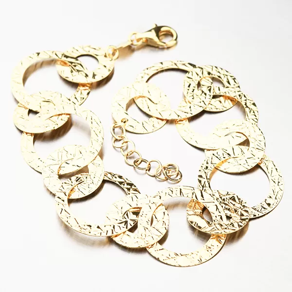 Elagantní zlacený náramek - stříbro 925 B1402196-2120-SLX