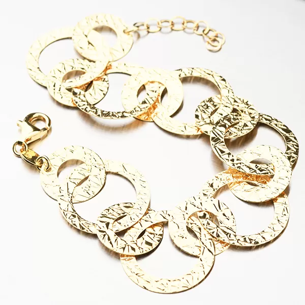 Elagantní zlacený náramek - stříbro 925 B1402196-2120-SLX