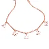 Dámský náramek stříbro 925 zirkon zlacený s přívěsky B2001468-0331-SLX