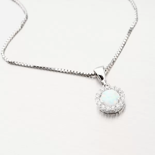 Elegantní přívěsek v bílém zlatě 13-382