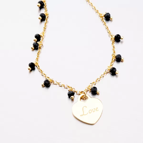 Zlacený náramek s přívěsky B1900838-2464-SLX