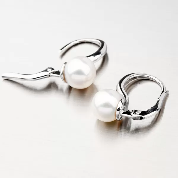 Visací perlové náušnice PTI-12156P-B