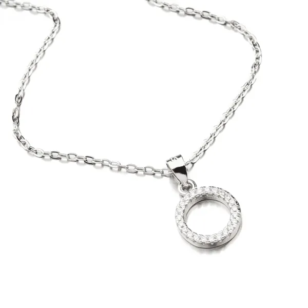 Dámský náhrdelník stříbro 925 zirkon SETST-15306R