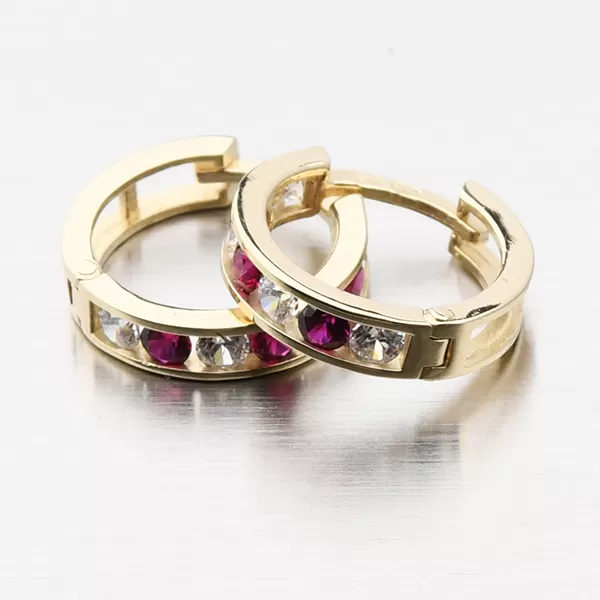 Zlaté kroužky se zirkony 52GZ-3345ZCB