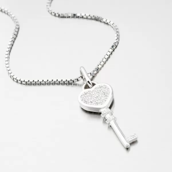 Přívěsek se zirkony klíč HST-13688