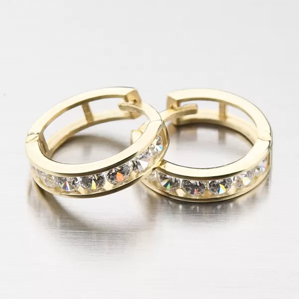 Zlaté kroužky se zirkony 52GZ-3345ZBB