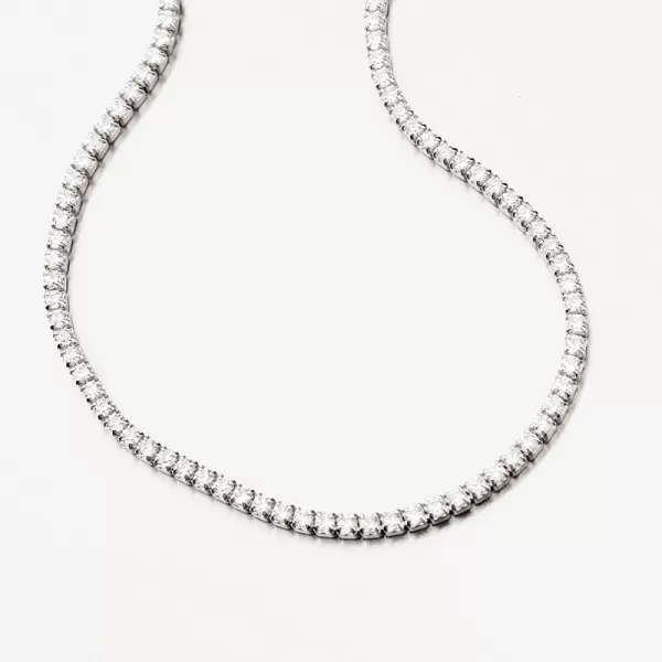 Stříbrný náramek se zirkony BST-14619/21