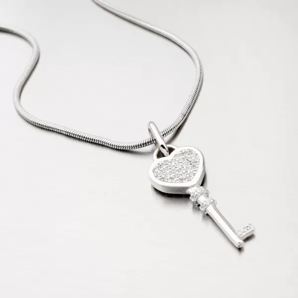 Přívěsek se zirkony klíč HST-13688