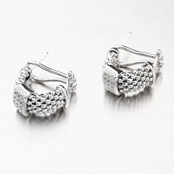 Náušnice se zirkony - stříbro 925 E1500203-2196-SLX