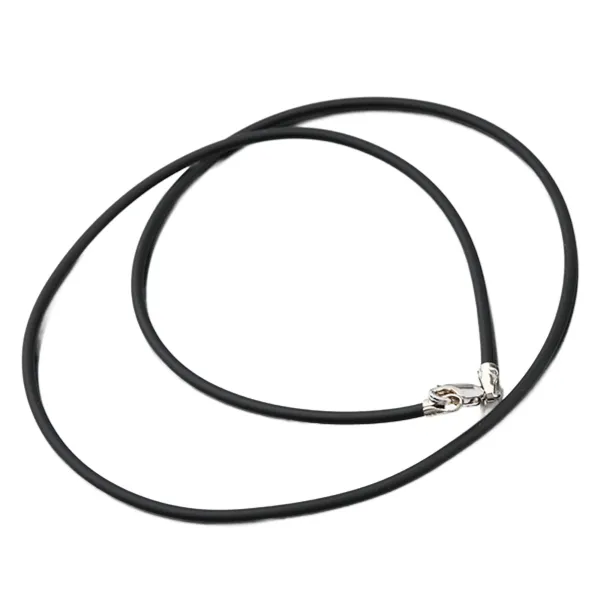 Náhrdelník stříbro 925 stříbra a kůže N1400489-348-SLX