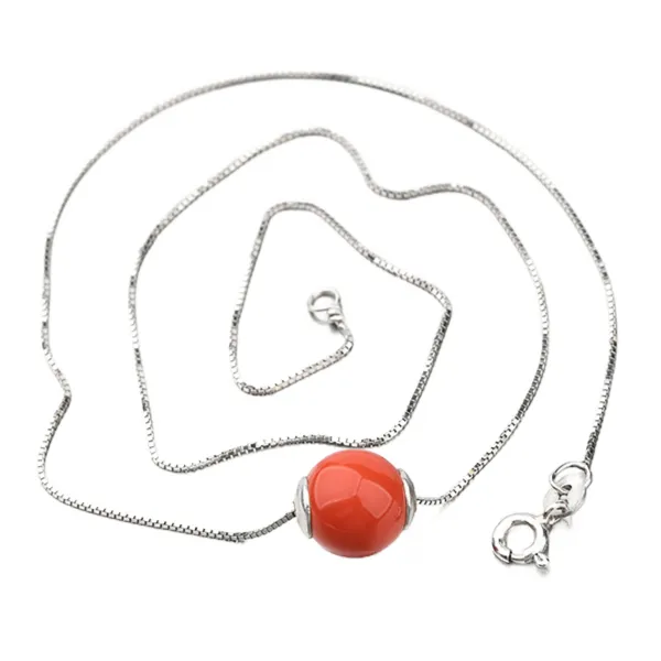 Dámský náhrdelník stříbro 925 korálem N1200021-0851-SLX