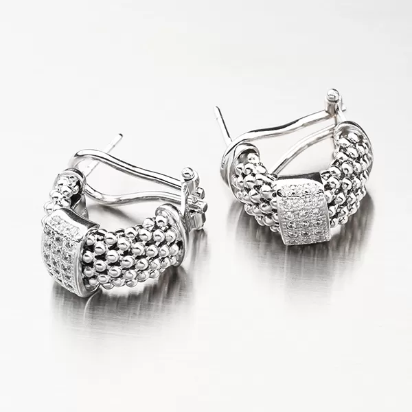 Náušnice se zirkony - stříbro 925 E1500203-2196-SLX