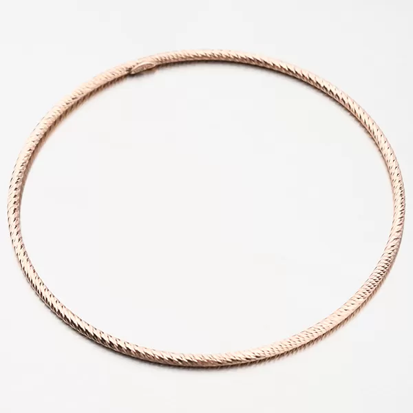 Pevný náramek v barvě růžového zlata - stříbro 925 B1400562-0809-SLX