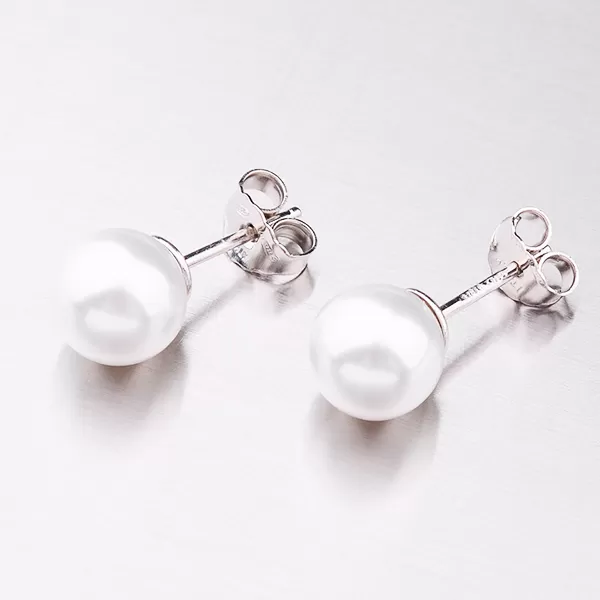 Náušnice pecky s perlou E2202307-2224-SLX