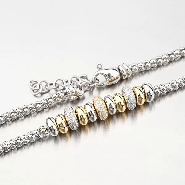 Stříbrný náhrdelník se zirkony N1900565-2196-SLX