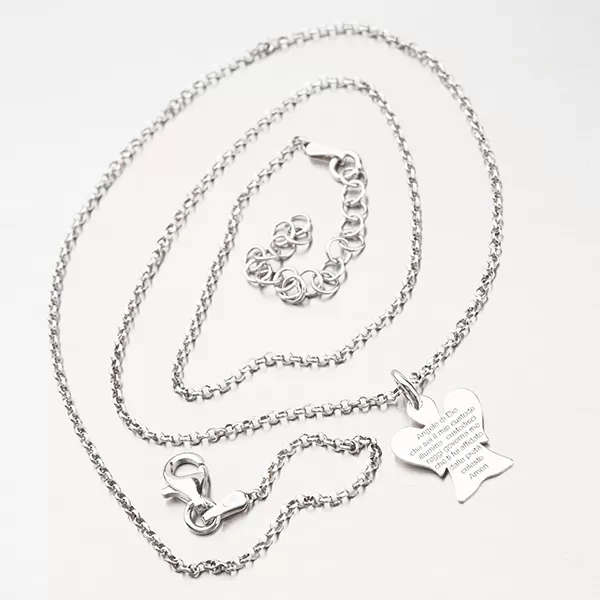 Stříbrný náhrdelník s andělem N1604194-1264-SLX